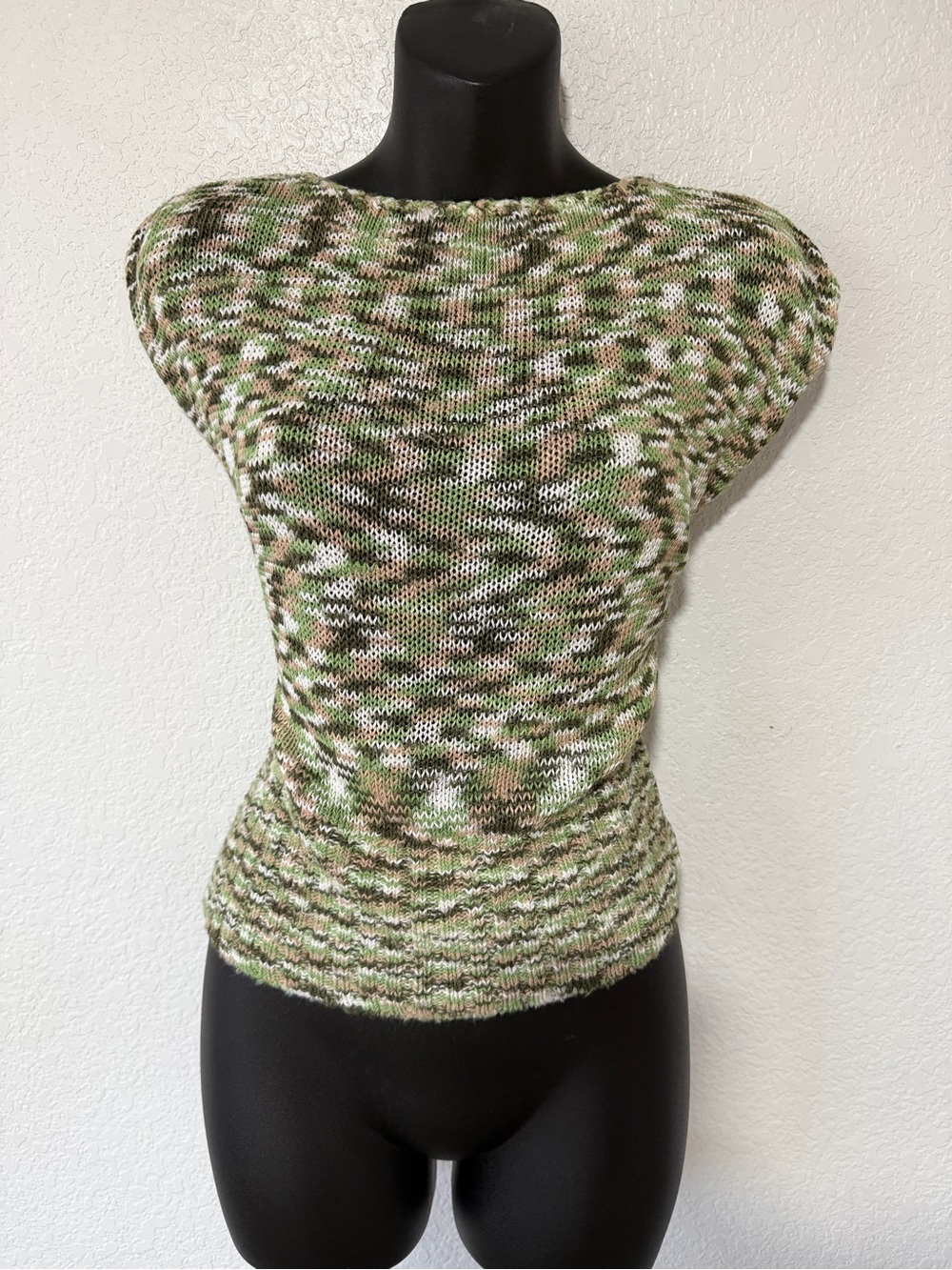 Vintage Y2K Bebe Earthy Space-Dyed Knit Top